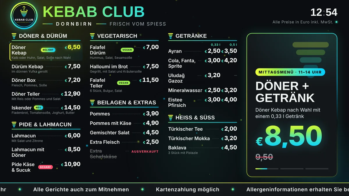 Startseite von Kebab Club Dornbirn
